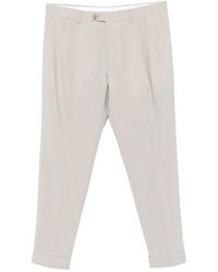 BE ABLE - Pleated Turn-Up Trousers - Lyst