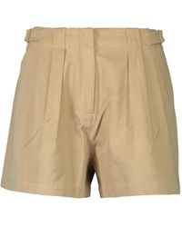 Ulla Johnson - Shorts Con Cinturón Y Pinzas - Lyst