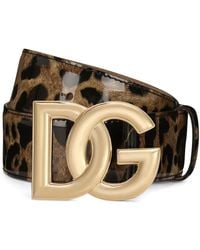 Dolce & Gabbana - KIM DOLCE&GABBANA Gürtel mit Leoparden-Print - Lyst