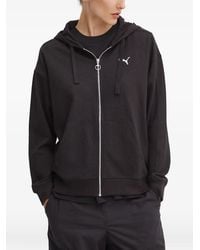 PUMA - Logo-Embroidered Zip-Up Hoodie - Lyst