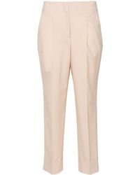 Peserico - Chain-detail Tapered-leg Trousers - Lyst