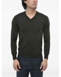 Paolo Pecora - V-Neck Wool Sweater - Lyst