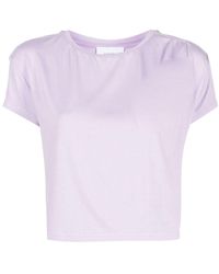 Marchesa - Round Neck Cropped T-shirt - Lyst