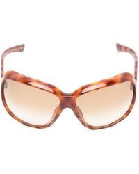 Gucci - Tortoiseshell-Effect Geometric-Frame Sunglasses - Lyst