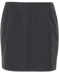 Herskind - Debby Pinstripe Mini Skirt - Lyst