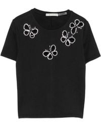 Alice + Olivia - Cindy Cut-Out T-Shirt - Lyst