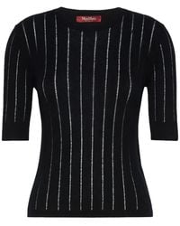 Max Mara - Slim-Fit Wool And Silk Sweater - Lyst