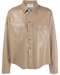Nanushka - Okobortm Alt-leather Shirt - Lyst