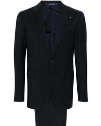 Tagliatore - Brooch-Detail Wool Suit - Lyst