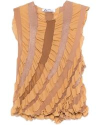 Anni Salonen - Twisted Ruffles Top - Lyst