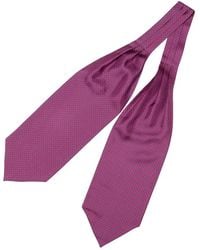 Elizabetta - Navona Micro-Medallion Print Silk Cravat Tie - Lyst