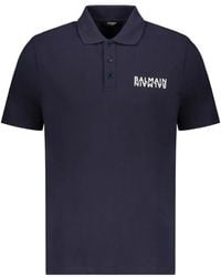 Balmain - Short-Sleeve Polo Shirt - Lyst