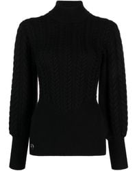 Philipp Plein - Cable-Knit High-Neck Jumper - Lyst