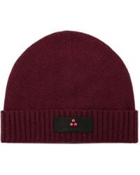 Peuterey - Silli 05 Logo-Patch Ribbed-Trim Beanie Hat - Lyst