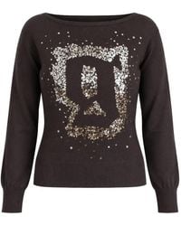 John Galliano - Pull Brodé De Sequins - Lyst