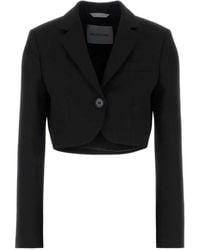 Balenciaga - Cropped Single-Breasted Jacket - Lyst