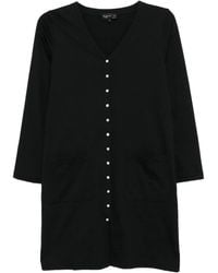 agnès b. - V-Neck Cotton Cardigan Dress - Lyst