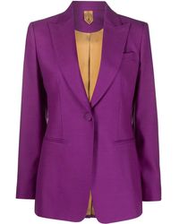 Max Mara - Single-Breasted Virgin Wool-Blend Blazer - Lyst