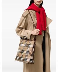 Burberry - Small Check Shoulder Bag - Lyst