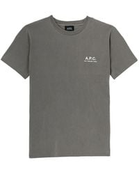 A.P.C. - Logo-Print T-Shirt - Lyst
