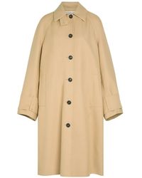 Another Tomorrow - Cotton Single-Breasted Coat - Lyst