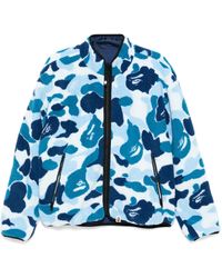 A Bathing Ape - Abc Camo Boa Ripstop Reversible Jacket - Lyst