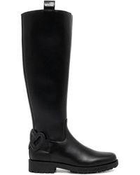 Love Moschino - Heart-Detail Knee-High Boots - Lyst