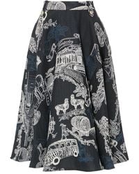 Temperley London - Illustrated A-Line Skirt - Lyst