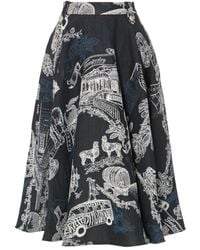 Temperley London - Illustrated A-Line Skirt - Lyst