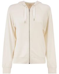 Majestic Filatures - Zip-Up Raglan-Sleeve Hoodie - Lyst