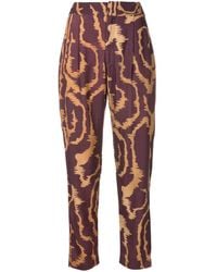 Lenny Niemeyer - Abstract-Print Cropped Trousers - Lyst