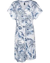 Lygia & Nanny - Palm-tree Print Short-sleeve Dress - Lyst