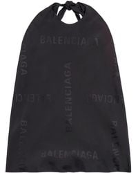 Balenciaga - Logo-jacquard Halterneck Top - Lyst