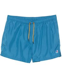 K-Way - Short De Bain À Patch Logo Et Lien De Resserrage Hazel - Lyst