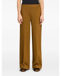 Semicouture - Pantalon Coline À Plis Marqués Et Revers - Lyst