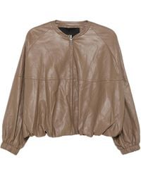 ELEH - Reißverschluss-Jacke mit Ballonärmeln - Lyst
