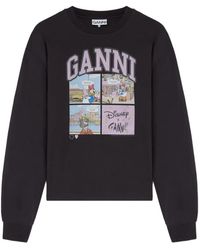 Ganni - X Disney Graphic-Print Sweatshirt - Lyst