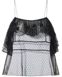 Isabel Marant - Olaja Embroidered Plumetis Lace Top - Lyst