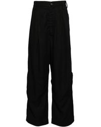 Ziggy Chen - Linen Loose-Leg Trousers - Lyst