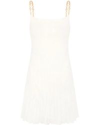 Rabanne - Chain-Strap Silk Minidress - Lyst