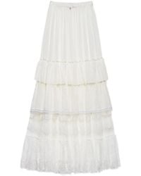 Aniye By - Ruffled Lace Maxi Skirt - Lyst