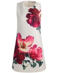 Alice + Olivia - Clyde Floral A-Line Shift Mini Dress - Lyst