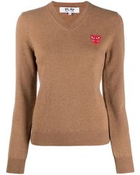 COMME DES GARÇONS PLAY - Embroidered Logo Jumper - Lyst