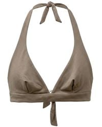 Fisico - Halterneck Reversible Bikini Top - Lyst