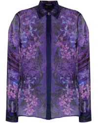 Versace - Floral-print Shirt - Lyst