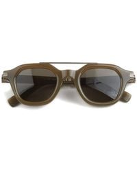 ZEGNA - Double-Bridge Round-Frame Sunglasses - Lyst