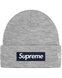 Supreme - X New Era Box Logo-Detail Beanie Hat - Lyst