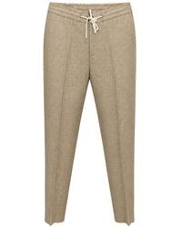 Tombolini - Drawstring-Waistband Tapered Trousers - Lyst