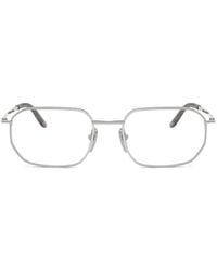 Prada - Brille Mit Geometrischem Gestell - Lyst