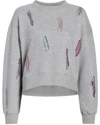 Cinq À Sept - Paillette Whirl Brandy Long-Sleeve Sweatshirt - Lyst